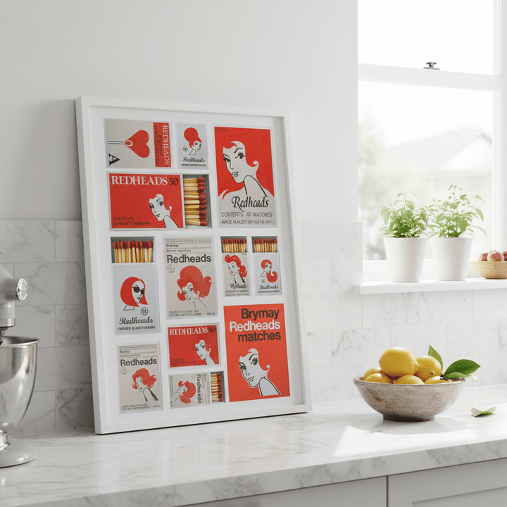 Redheads Heritage Poster wall - art - picture - poster