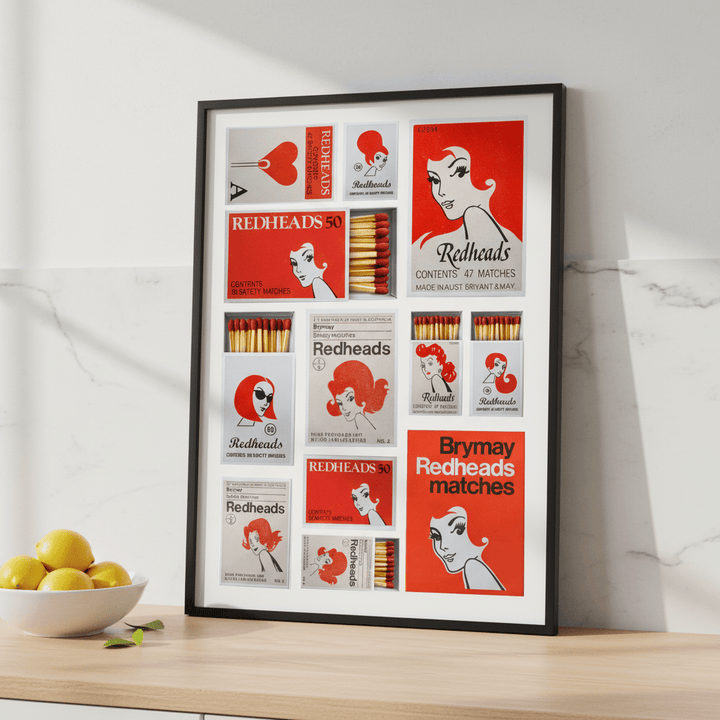 Redheads Heritage Poster wall - art - picture - poster