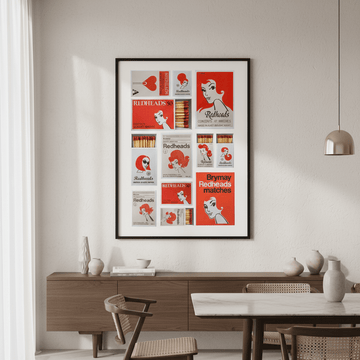 Redheads Heritage Poster wall - art - picture - poster