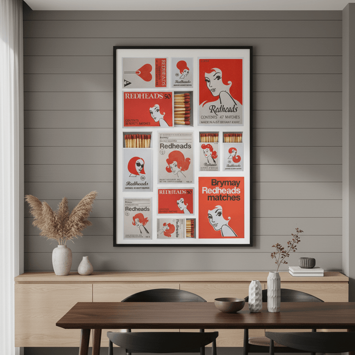 Redheads Heritage Poster wall - art - picture - poster