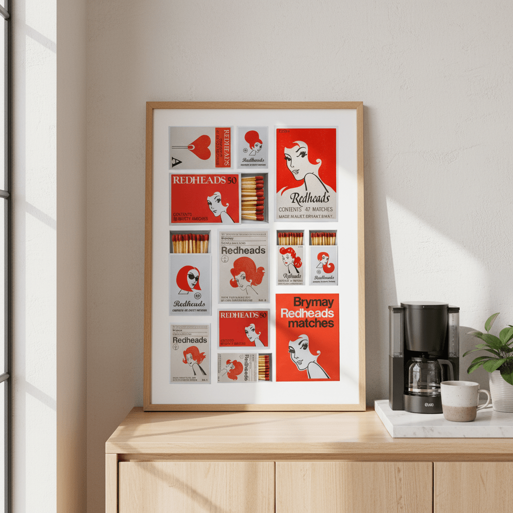Redheads Heritage Poster wall - art - picture - poster