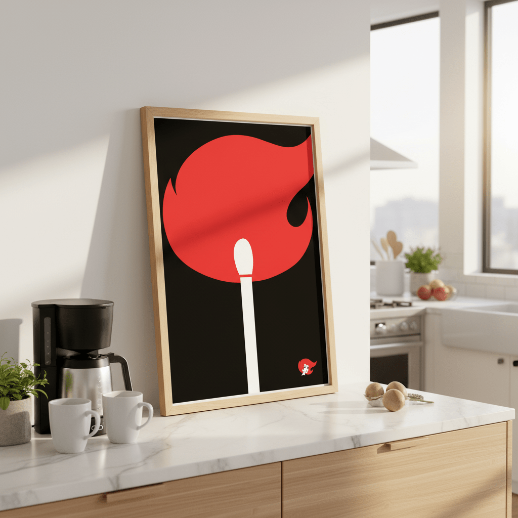 Redheads Match Black wall - art - picture - poster