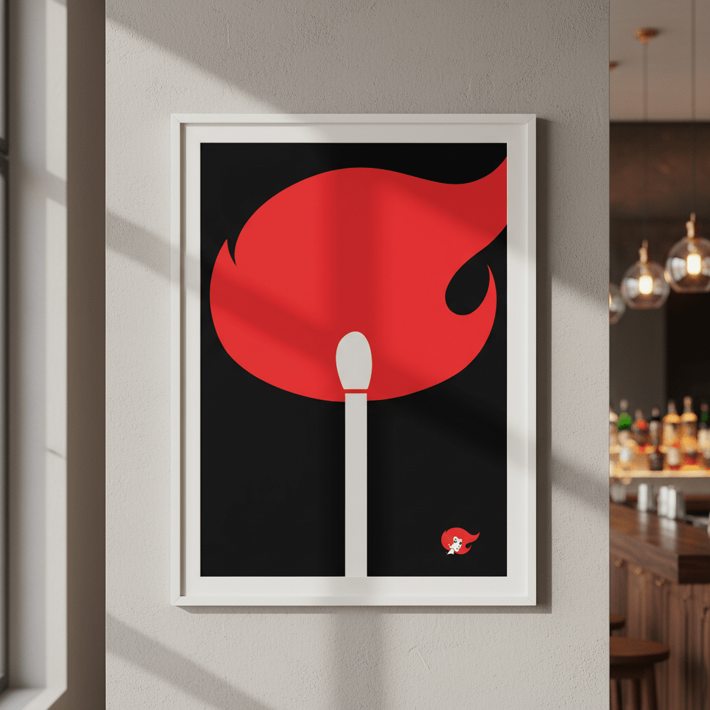 Redheads Match Black wall - art - picture - poster