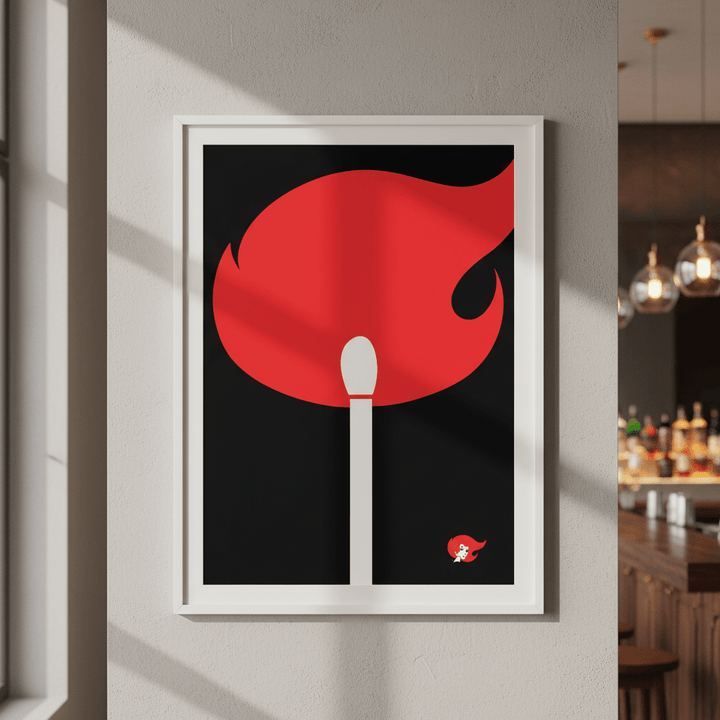 Redheads Match Black wall - art - picture - poster