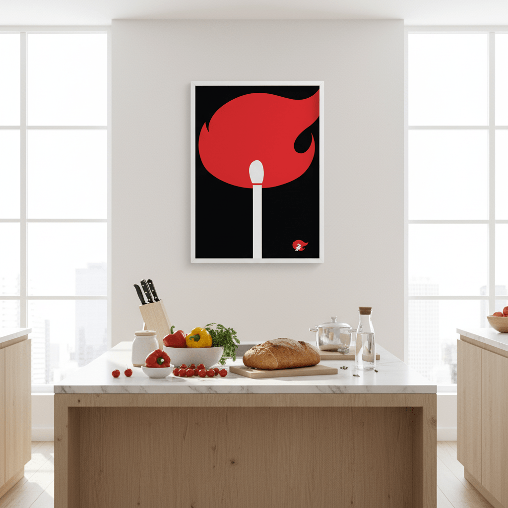 Redheads Match Black wall - art - picture - poster