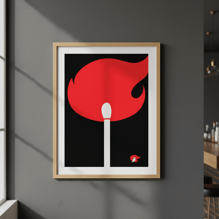 Redheads Match Black wall - art - picture - poster