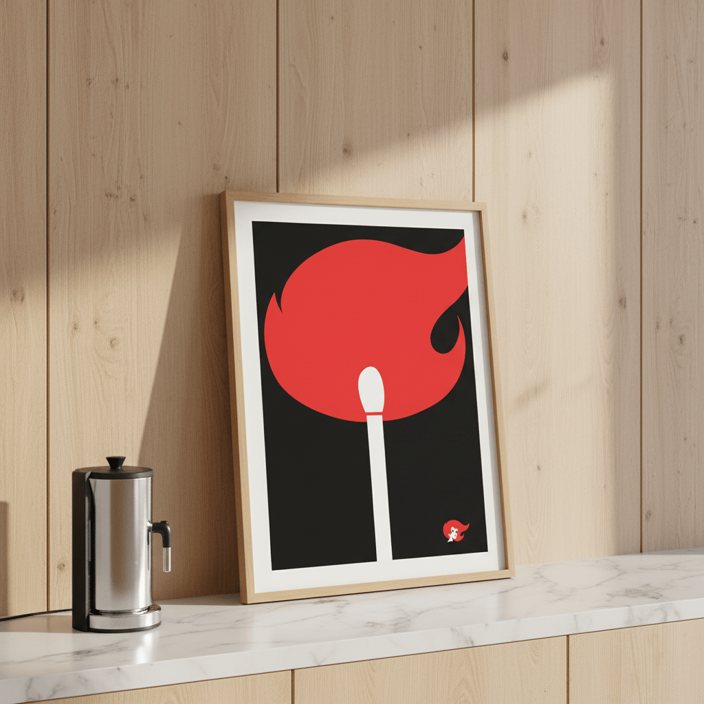 Redheads Match Black wall - art - picture - poster
