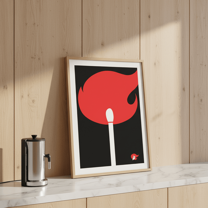 Redheads Match Black wall - art - picture - poster
