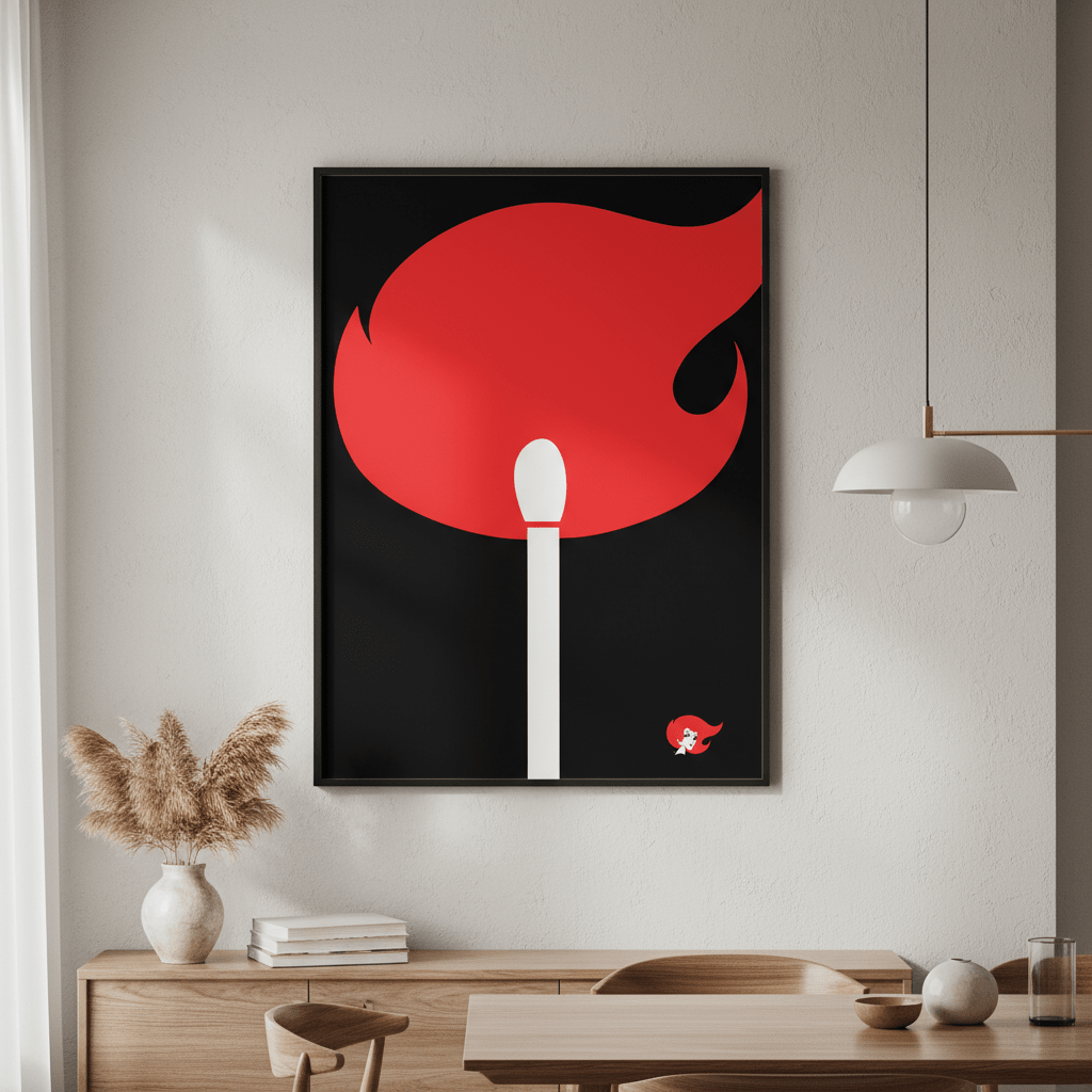Redheads Match Black wall - art - picture - poster