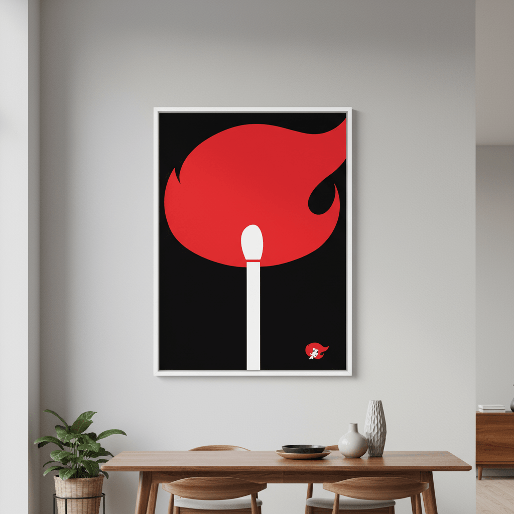 Redheads Match Black wall - art - picture - poster