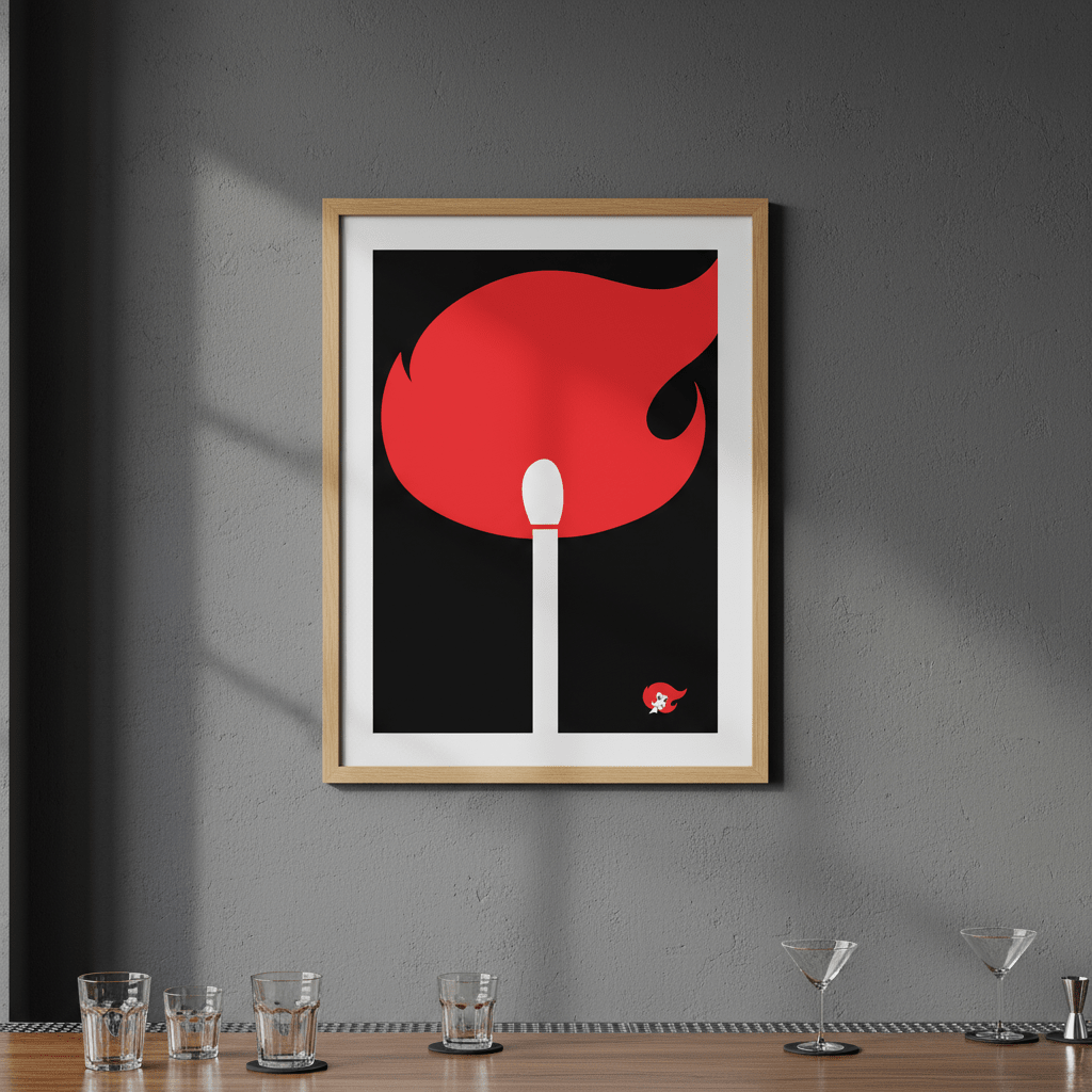 Redheads Match Black wall - art - picture - poster