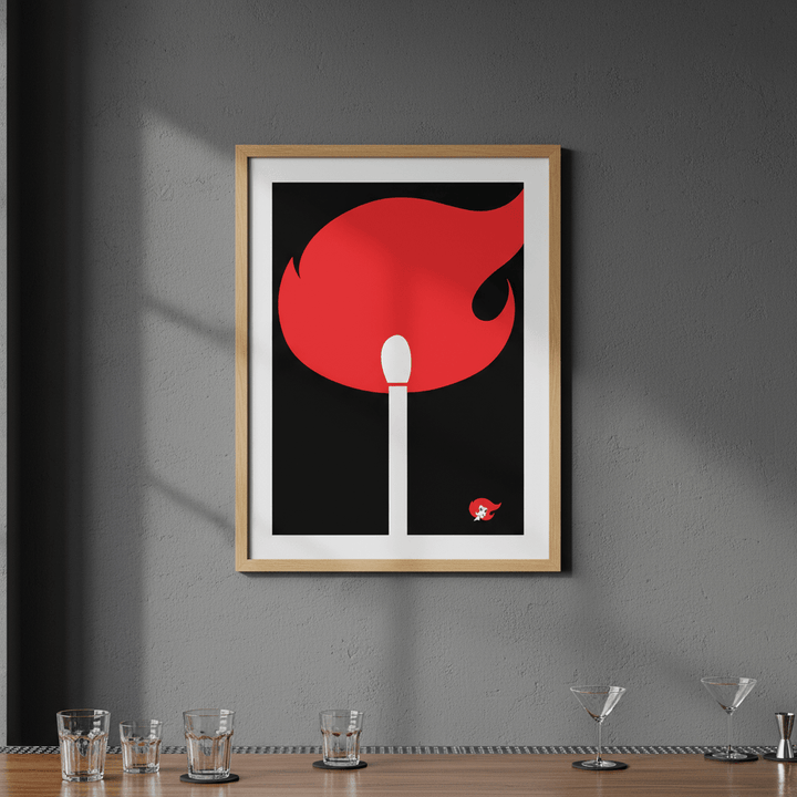 Redheads Match Black wall - art - picture - poster