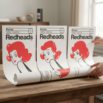 Redheads Vintage Prints Set of 3 wall - art - picture - poster