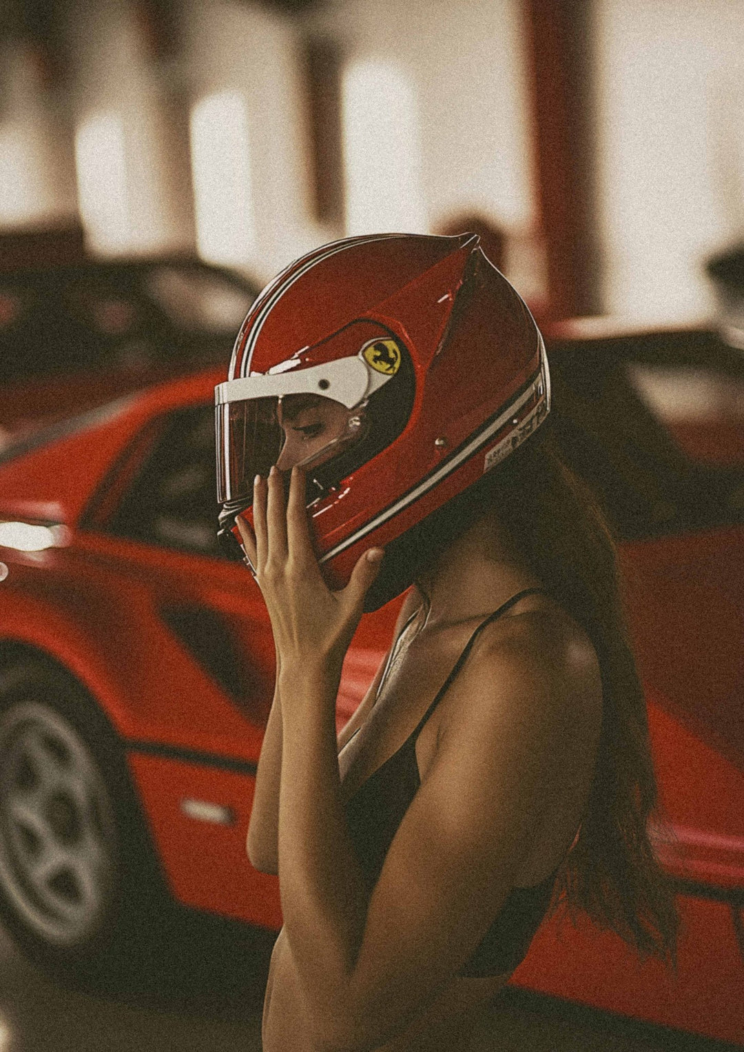 Ferrari Red Line Music Photography Wall Art -frame