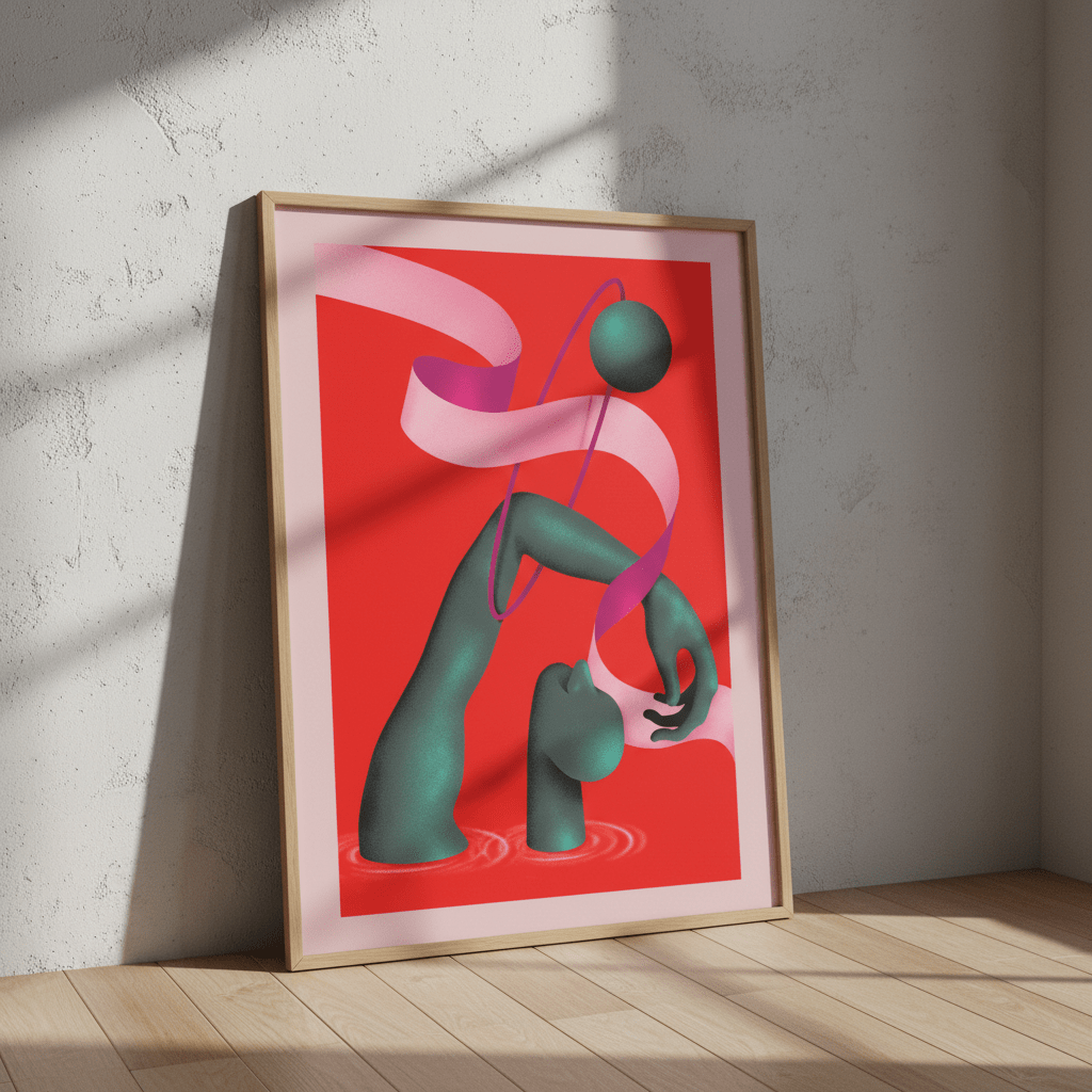 Relaxation Pose by Itamar Makover wall - art - picture - poster