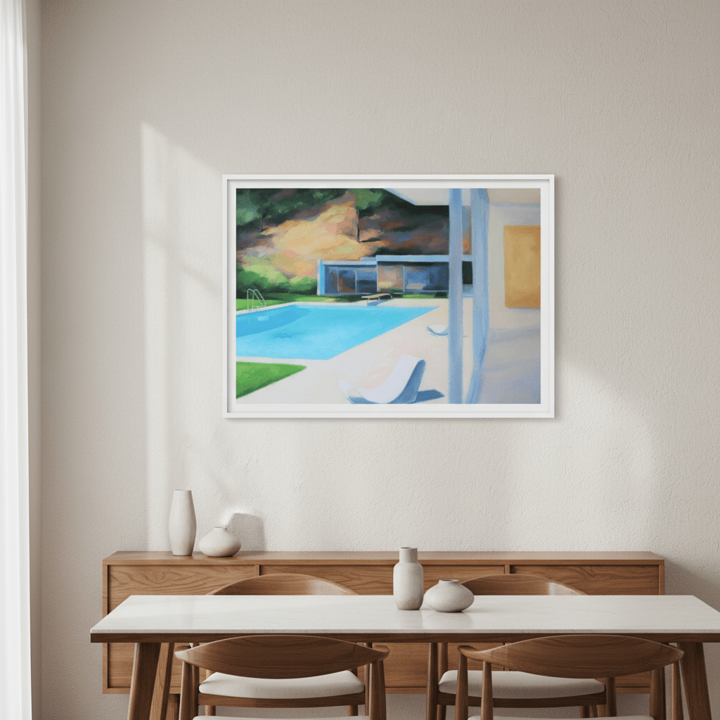Relaxing by the Pool by Ieva Baklane wall - art - picture - poster