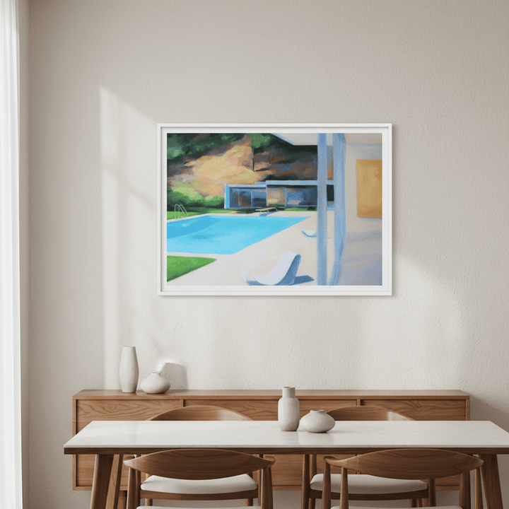 Relaxing by the Pool by Ieva Baklane wall - art - picture - poster