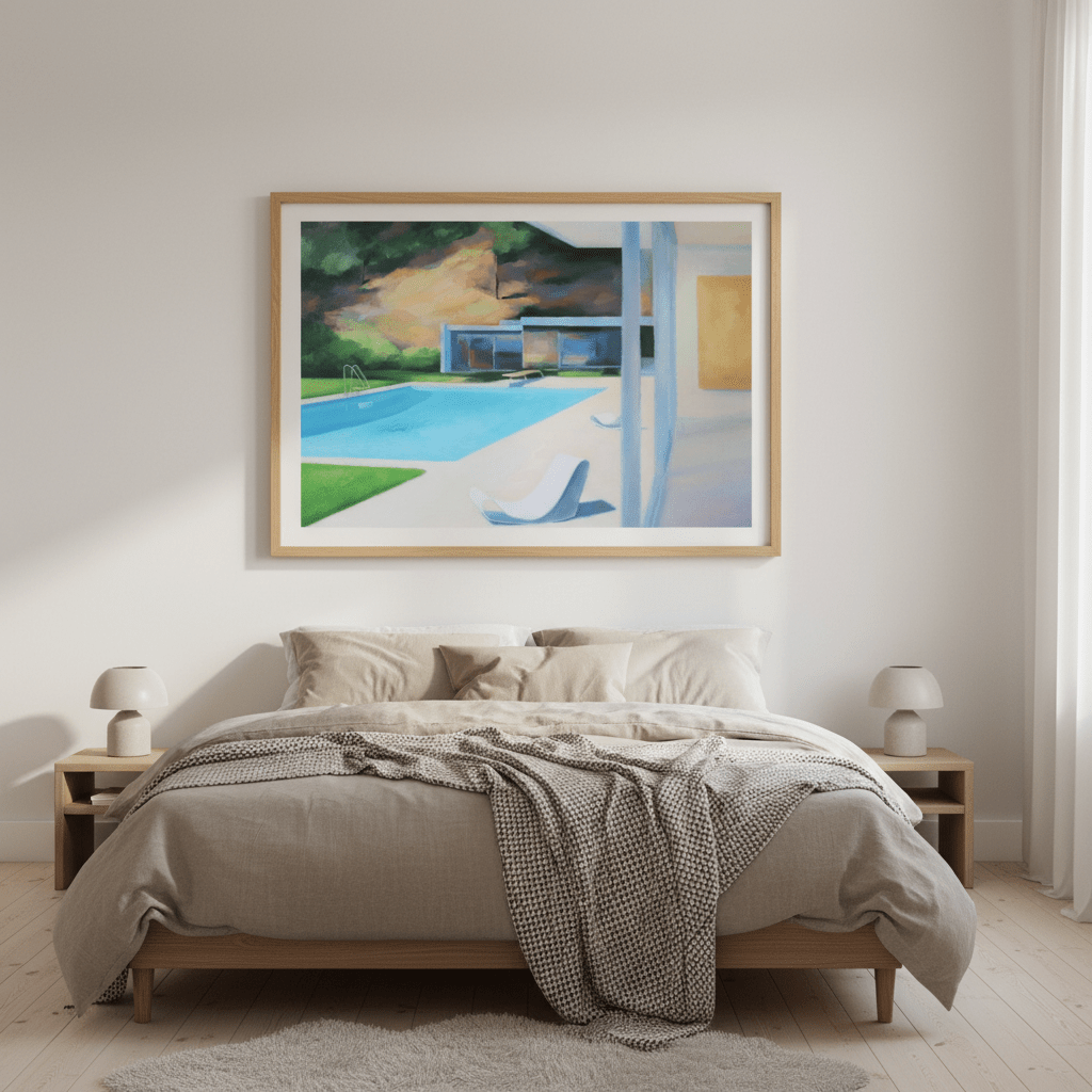 Relaxing by the Pool by Ieva Baklane wall - art - picture - poster