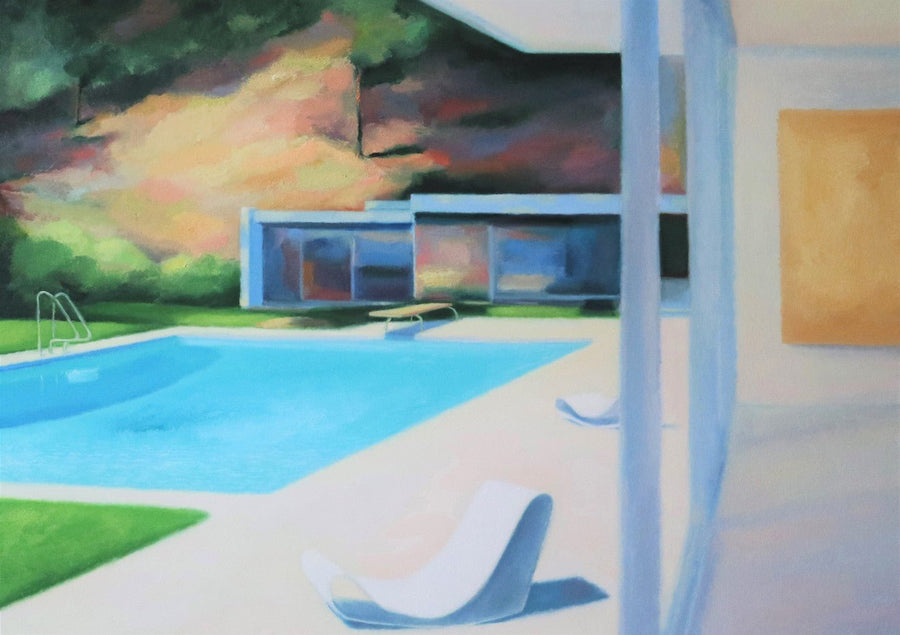 Relaxing by the Pool by Ieva Baklane