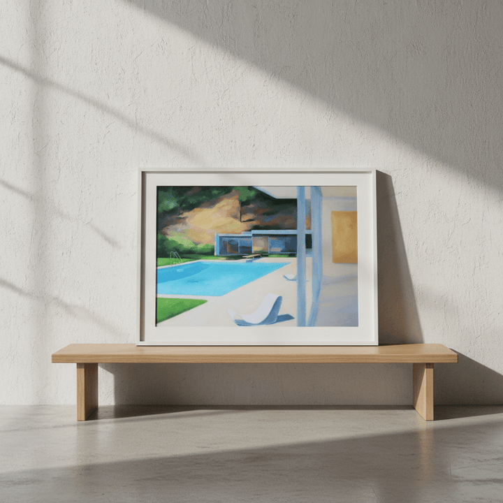 Relaxing by the Pool by Ieva Baklane wall - art - picture - poster