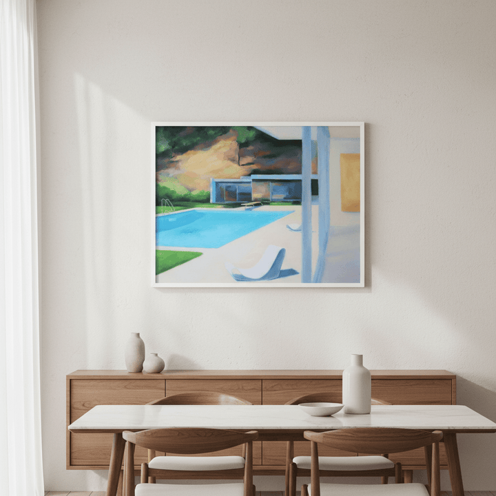 Relaxing by the Pool by Ieva Baklane wall - art - picture - poster