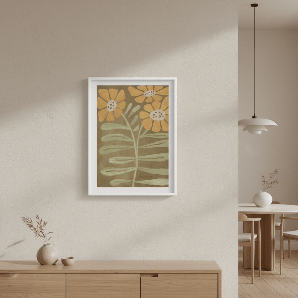 Retro Bloom by Julia Cheney wall - art - picture - poster