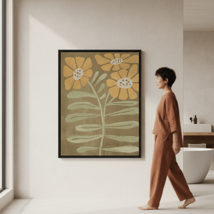 Retro Bloom by Julia Cheney wall - art - picture - poster