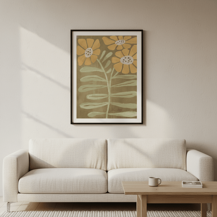 Retro Bloom by Julia Cheney wall - art - picture - poster
