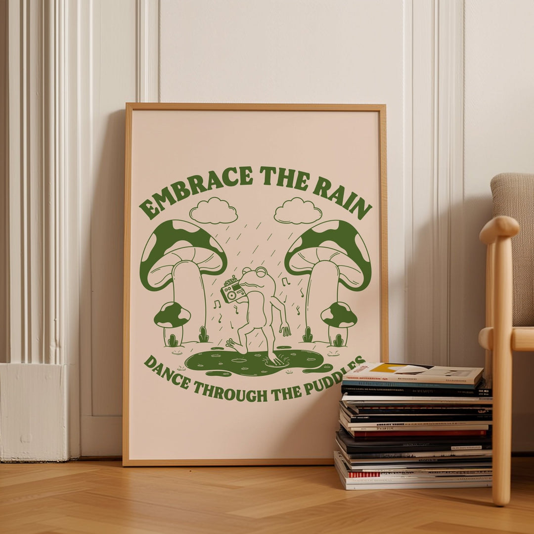 Retro Dancing Frogs Wall Art - Style My Wall