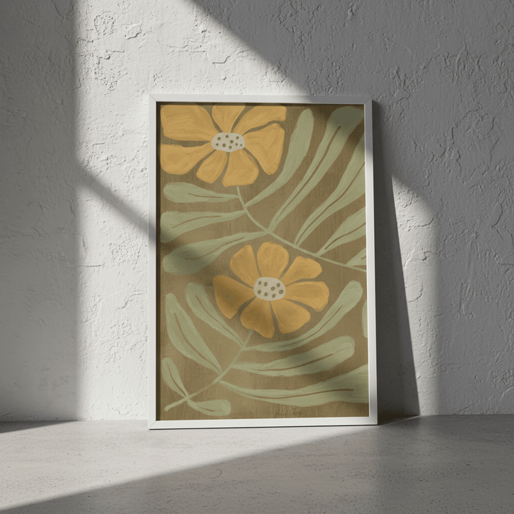 Retro Flower by Julia Cheney wall - art - picture - poster