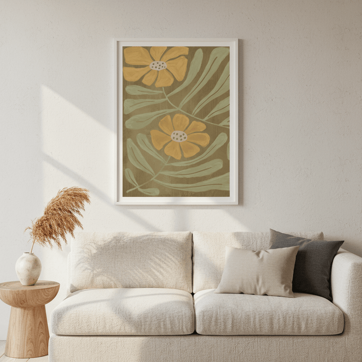 Retro Flower by Julia Cheney wall - art - picture - poster