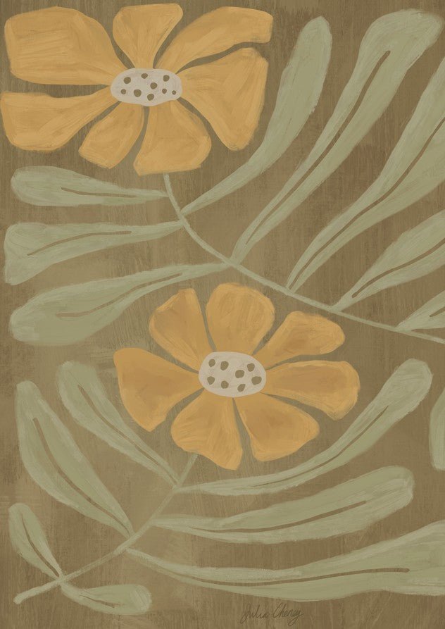 Retro Flower by Julia Cheney