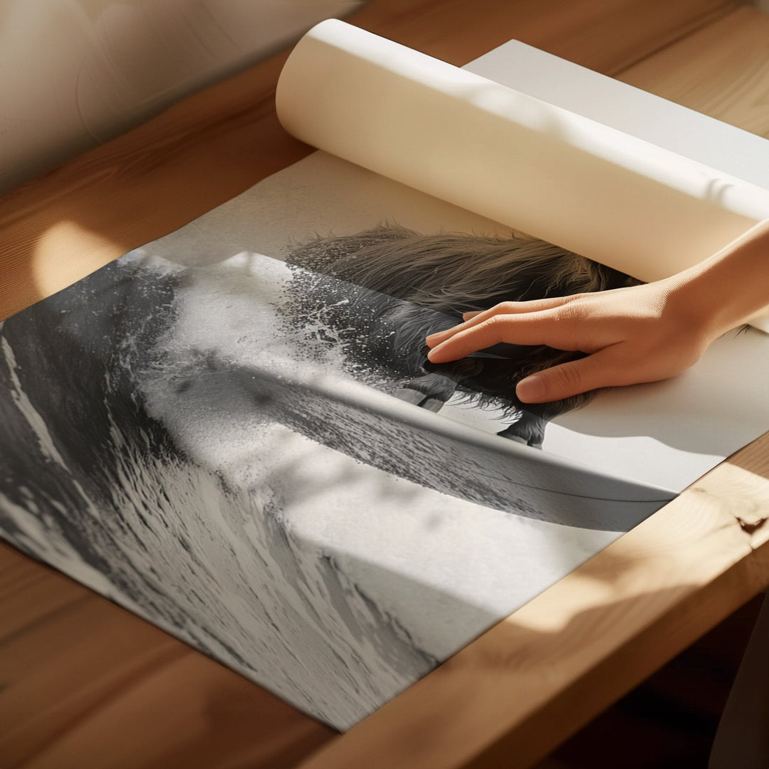 Retro Highland Cow Series Set of 2 - Style My Wall