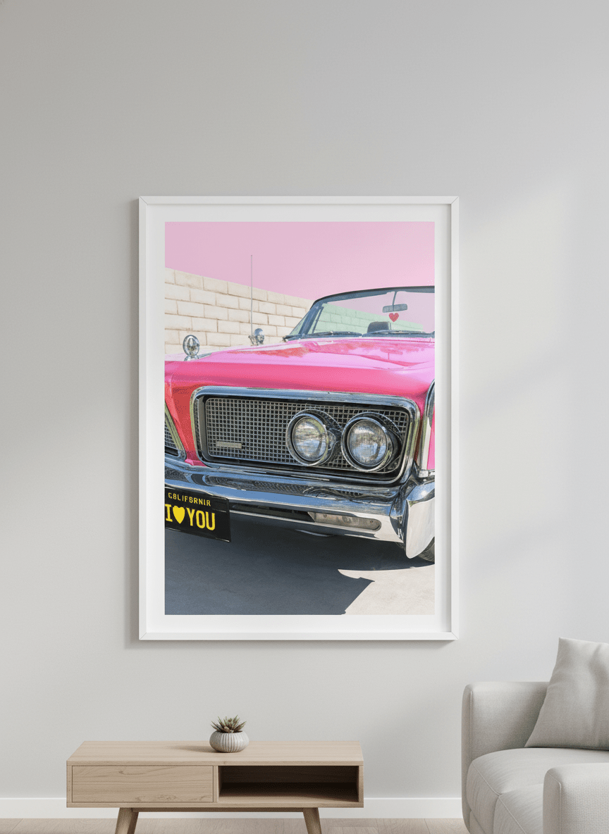Modern wall art styled above a sofa in a neutral living room