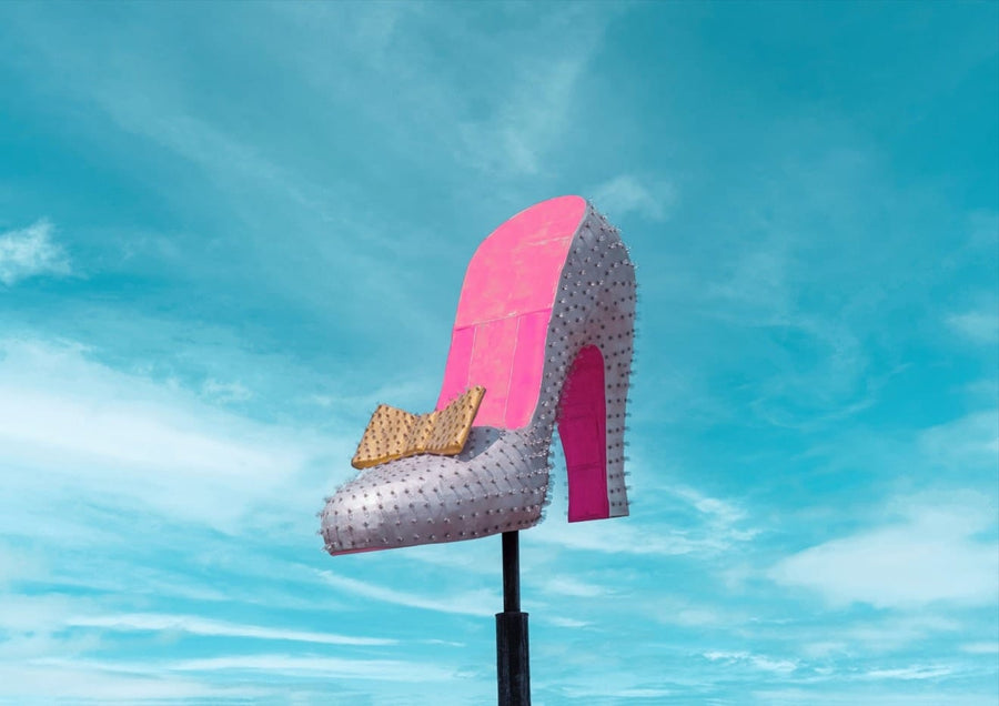 Retro Silver Slipper Sign Las Vegas By Tom Windeknecht