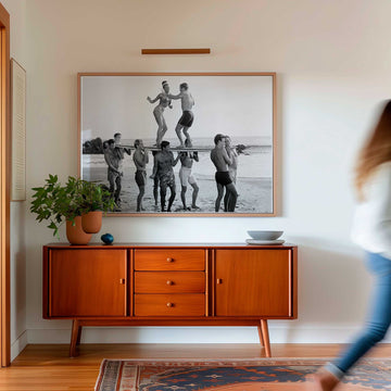 Retro Surfer Vintage Party Photography Wall Art - Style My Wall