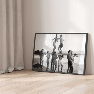 Retro Surfer Vintage Party Photography Wall Art - Style My Wall