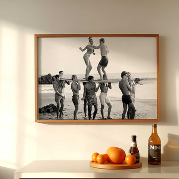 Retro Surfer Vintage Party Photography Wall Art - Style My Wall