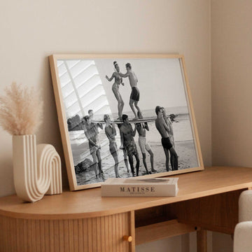 Retro Surfer Vintage Party Photography Wall Art - Style My Wall