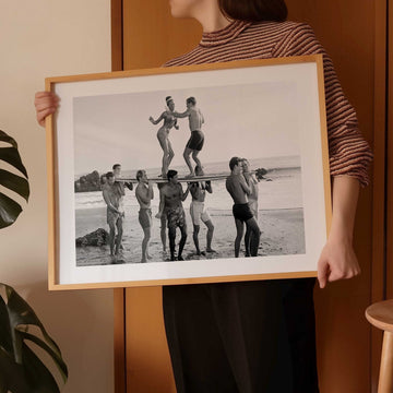 Retro Surfer Vintage Party Photography Wall Art - Style My Wall