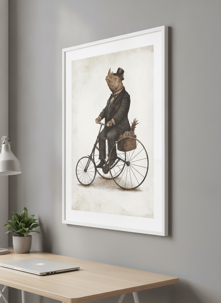 Contemporary wall art featured in a bright modern office workspace