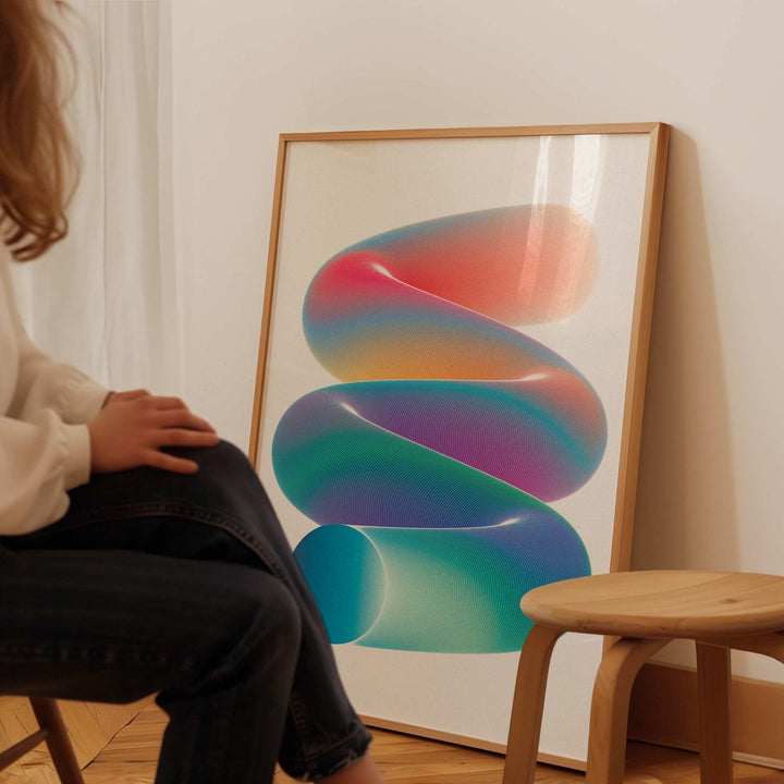 Reverse Slinky wall - art - picture - poster