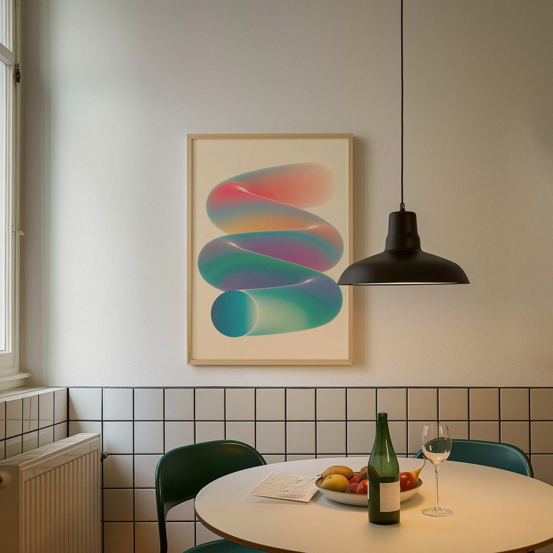 Reverse Slinky wall - art - picture - poster