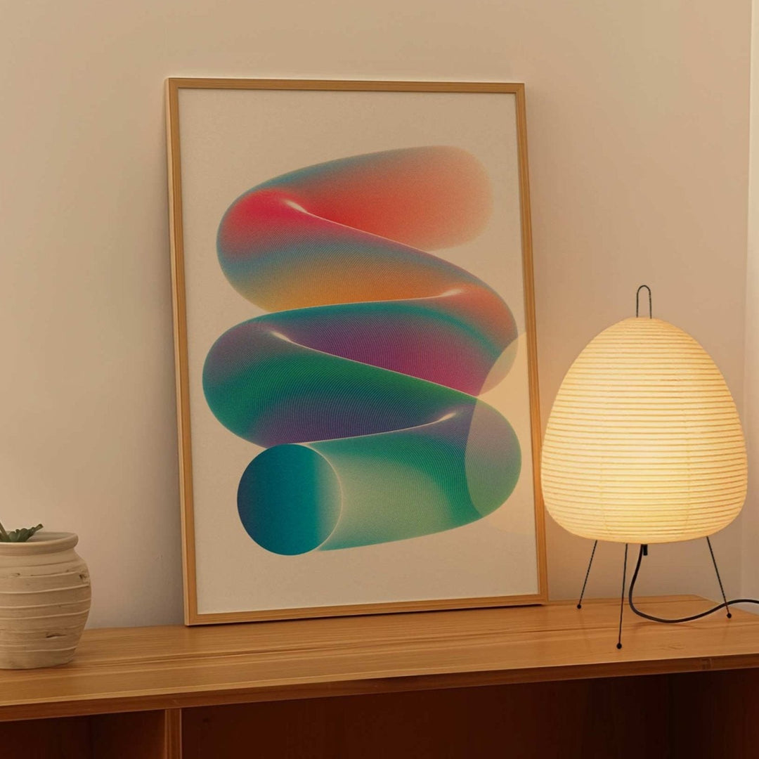 Reverse Slinky wall - art - picture - poster