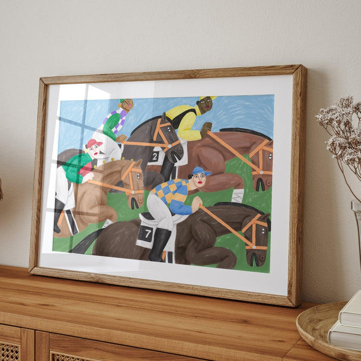 Riding by Cédric Pierre - Bez wall - art - picture - poster