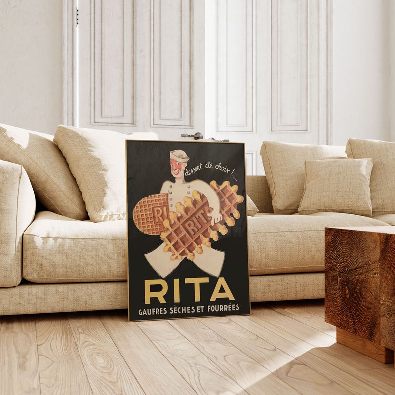 Rita Waffle Biscuit Advertisement Wall Art Print - Style My Wall