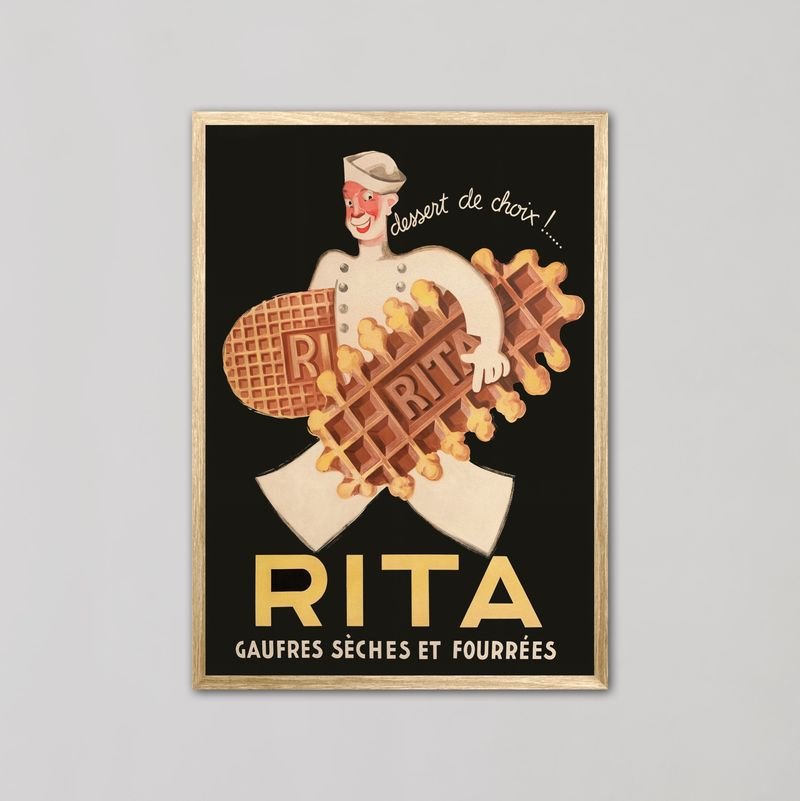 Rita Waffle Biscuit Advertisement Wall Art Print - Style My Wall