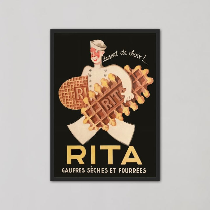 Rita Waffle Biscuit Advertisement Wall Art Print - Style My Wall