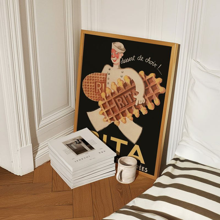 Rita Waffle Biscuit Advertisement Wall Art Print - Style My Wall