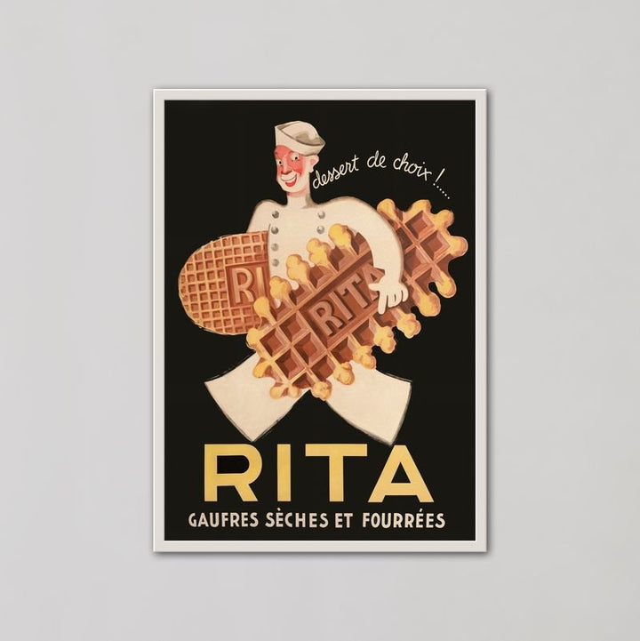 Rita Waffle Biscuit Advertisement Wall Art Print - Style My Wall